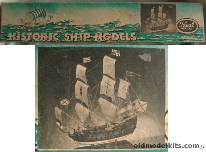 Ideal Aeroplane & Supply Spanish Galleon 18 inch long Wooden Ship Kit, 321 plastic model kit